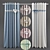 Adjustable Curtain with Eyelets 3D model small image 3