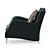 Elegant CARACOLE Chair 3D model small image 3