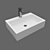 Modern Bathroom Washbasin with Grohe Mixer 3D model small image 1