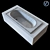Inset Bath Bambino 1510: 3D Model with Vray Textures 3D model small image 2
