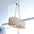 Divinare Medea Crystal Gold Chandelier 3D model small image 2
