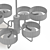 Elegant Trial Ch Pendant Lamp 3D model small image 3