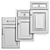 Stylish Cabinet Door Set 3D model small image 2