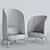 Plushalle Easy Nest Chair - Compact and Comfortable 3D model small image 3
