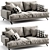 Luxurious Lemamobili Mustique Sofa 3D model small image 2