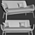 Stylish Asta Sofa: Modern Comfort 3D model small image 2