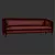 Comfort and Style: Cass Sofa 3D model small image 3