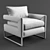 Elegant Prime Armchair 3D model small image 2