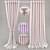 Title: Elegant Lace Curtains 3D model small image 1