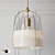 Haleigh 8" Split Glass Dome Pendant 3D model small image 1