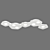 OM Mantra AREA Ceiling Light 6640 - Elegant LED Fixture 3D model small image 1