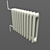 USSR Vintage Cast Iron Radiator 3D model small image 1