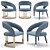 Smania Gatsby Two Chairs 3D model small image 1