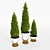 Authentic Tuscan Clay Planters 3D model small image 2