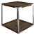 Truman Oak Side Table 3D model small image 1