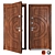 Premium Entrance Metal Door: Vezha 1 (Your Frame) 3D model small image 1
