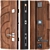 Premium Entrance Metal Door: Vezha 1 (Your Frame) 3D model small image 2
