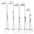 NewForm Set 1: Modern Shower Systems 3D model small image 1