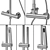 NewForm Set 1: Modern Shower Systems 3D model small image 2