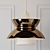Doo-Wop Pendant Light: Vintage-inspired Elegance 3D model small image 1