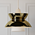 Doo-Wop Pendant Light: Vintage-inspired Elegance 3D model small image 3