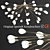 Vintage Sputnik Pendant Chandelier 3D model small image 1