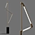 Sleek Helix Floor Lamp 3D model small image 1