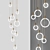 Sleek Aluminum Pendant Lamp 3D model small image 1