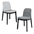 Elegant Tufted Side Chair - Jarrett Furniture 3D model small image 1