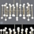 Elegant Meurice Chandelier: Illuminate in Style 3D model small image 1