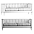 Vienna Sofa: Luxurious Comfort in Yellow & Grey 3D model small image 3