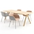Modern Muuto Dining Set 3D model small image 2