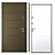 Title: Lino Metal Entrance Door: Your Ultimate Doorway Solution 3D model small image 3