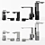 Sleek Elegance: Axor Edge Faucets 3D model small image 2