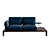 Bamboo Bliss: Two Seats Sofa EMU 3D model small image 2