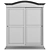 Elegant Polygon Wardrobe 3D model small image 2