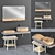 Elegant Novello Bathroom Furniture 3D model small image 1