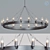Amino Round Chandelier: Classic Elegance 3D model small image 1
