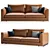 Elegant Arflex Rendez-Vous Sofa 3D model small image 1