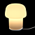 Modern Scandinavian Style Wooden Ikea Tokabo Desk 3D model small image 2