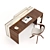 Giorgetti Alma: Elegant Writing Desk 3D model small image 2