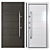 Title: Modern 1 Metal Entrance Door 3D model small image 3