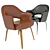 Elegant Saarinen Leather Chair 3D model small image 1