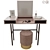Elegant Chapeau Dressing Table 3D model small image 1