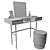 Elegant Chapeau Dressing Table 3D model small image 3