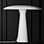 Sleek Shelter Table Lamp - 3 Colors 3D model small image 3