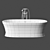 Elegant Victoria&Albert Quarrycast Bath 3D model small image 3