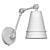 Loft-style Gold Metal Wall Lamp 3D model small image 3