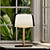 Sleek Grey Marble EVEDAL Lamp 3D model small image 1