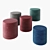 Modern Pouf Ejby: Stylish and Comfy 3D model small image 3